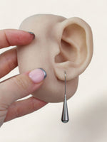 Drop Hook Earrings - Silver