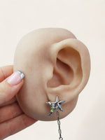 Starfish Shell Drop Earrings