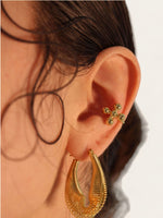 Gold Yūsen Earrings