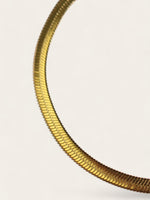 Gold Herringbone Bracelet [engravable]