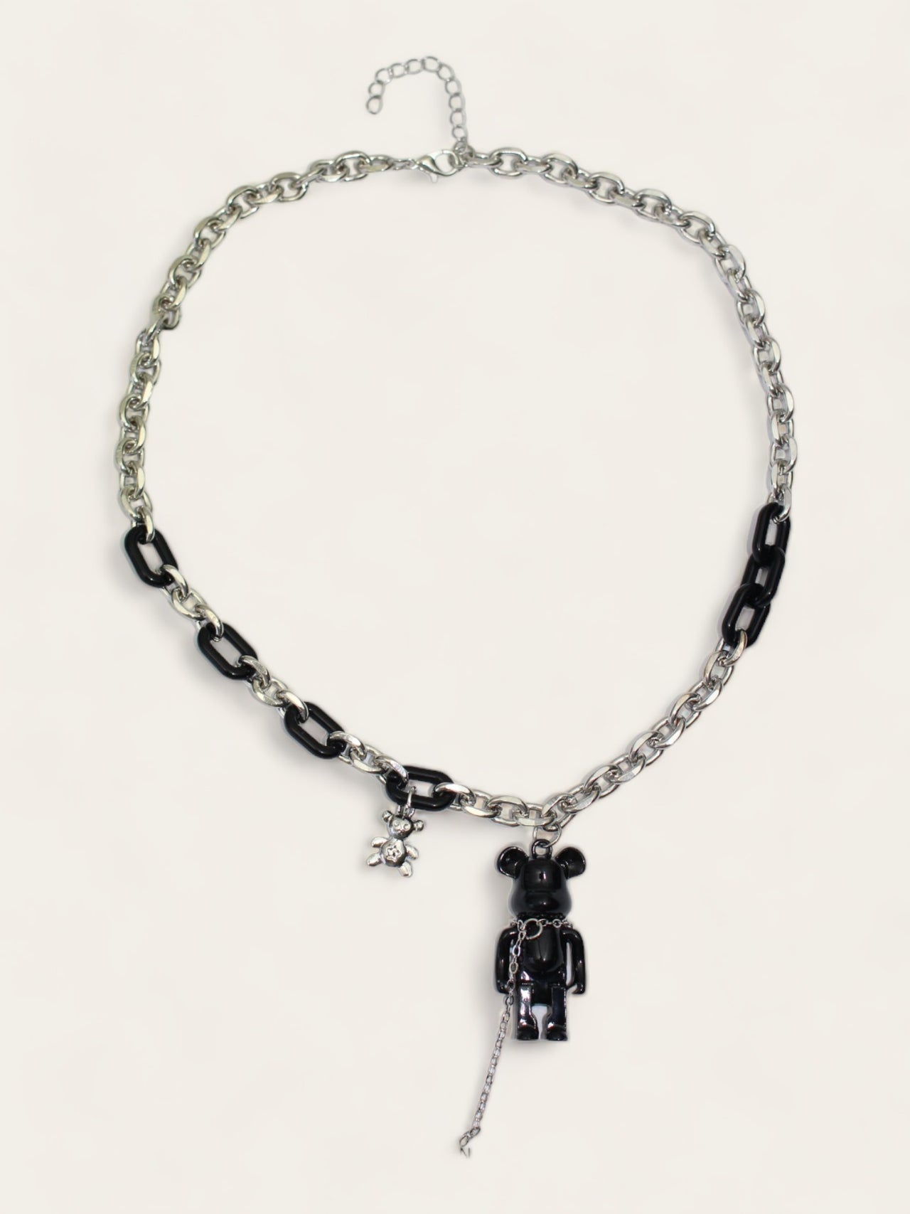 Toy Bear Necklace - Black