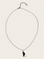 Silver Letter Necklace [engravable]