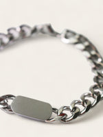 Silver Cuban Bracelet [engravable]