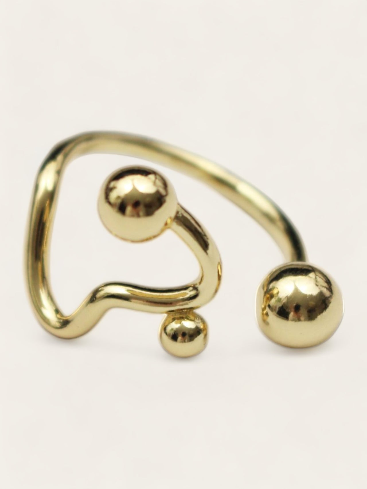 Metal Bubble Ring - Gold