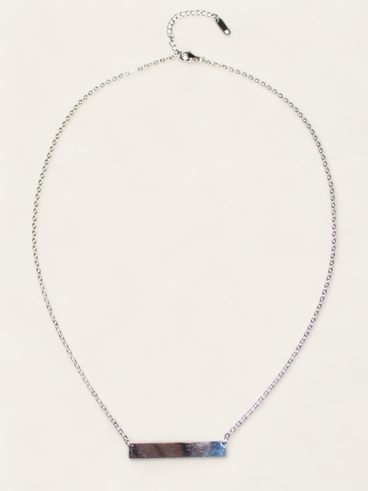 Silver Statement Necklace [engravable]