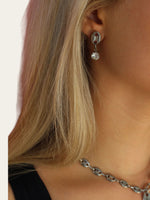 Link Earrings - Silver