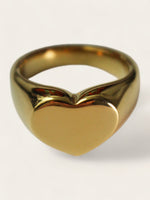 Heart Signet Ring [engravable]