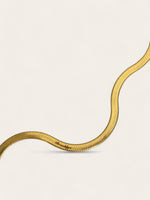 Gold Herringbone Chain [engravable]