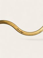Gold Herringbone Chain [engravable]