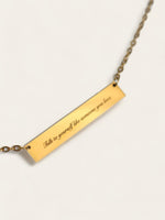 Gold Statement Necklace [engravable]