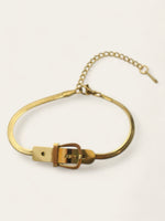 Slim Buckle Bracelet - Gold