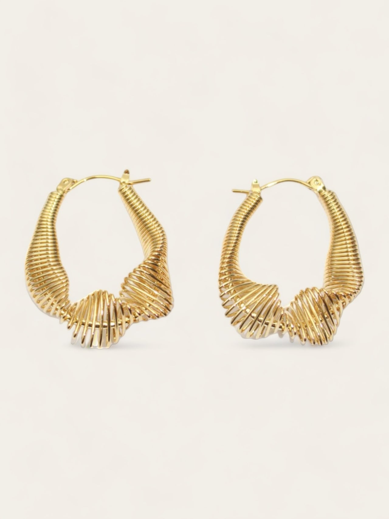 Gold Yūsen Earrings