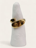 Double Signet Ring - Gold [engravable]