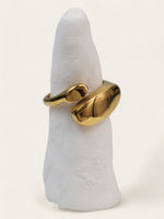 Double Signet Ring - Gold [engravable]