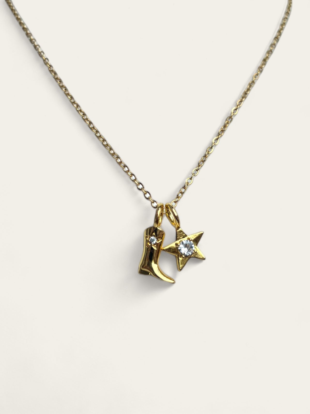 Cowboy Star Necklace - Gold