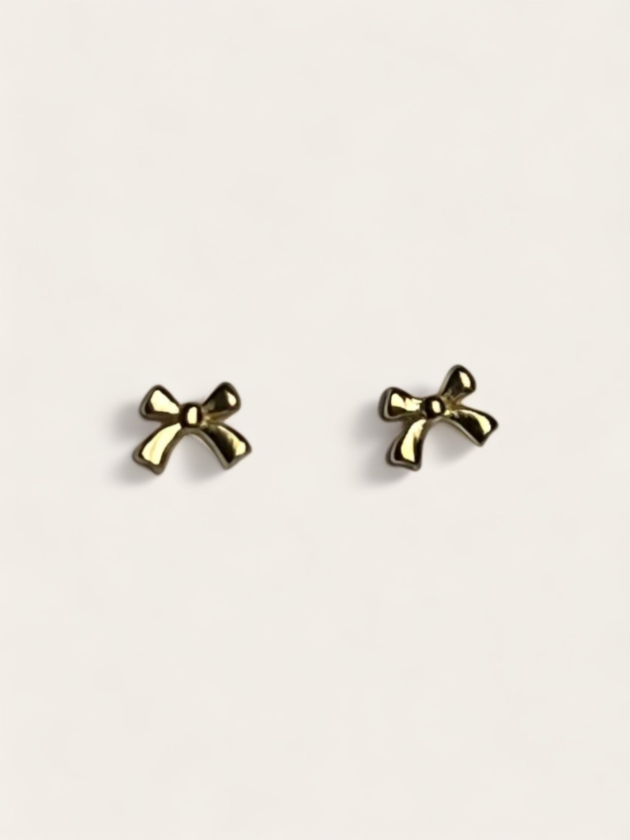 Dainty Micro Bow Studs - Gold