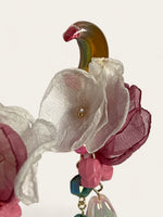 Rose Petal Earrings - Handmade