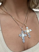 Mary Cross Necklace - Silver