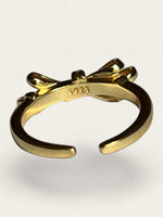 Messy Bow Ring - Gold