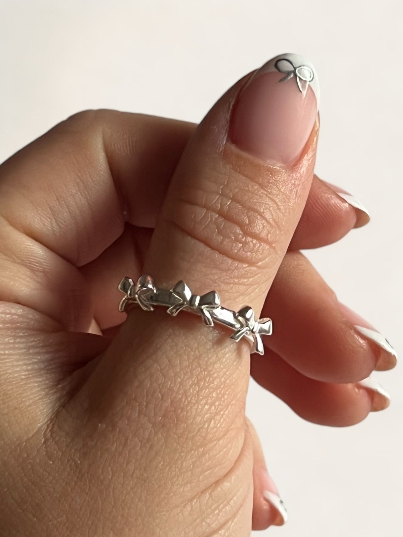 Triple Bow Ring - Silver