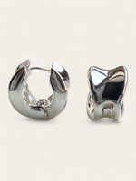 Chunky Statement Hoops - Silver