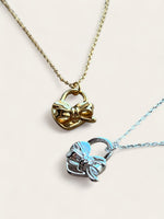 Sweetheart Bow Necklace - Gold