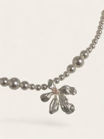Pleated Flower Necklace