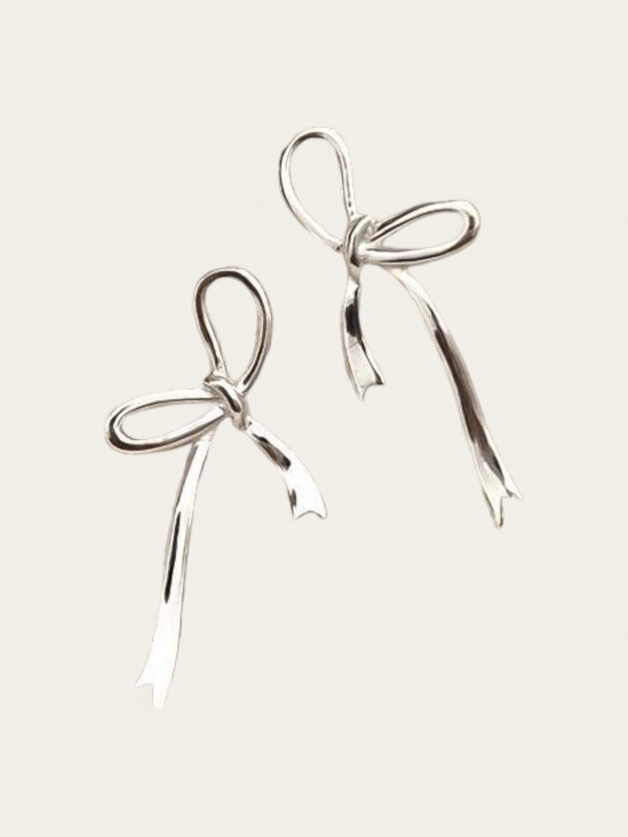 Long Bow Studs - Silver