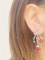 Bow Rose Earrings