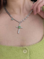 Jade Cross Necklace