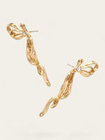 Bow Earrings - Gold