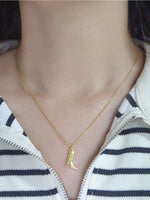 Cowboy Boot Necklace - Gold