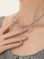 Starfish Diamond Dangle Necklace