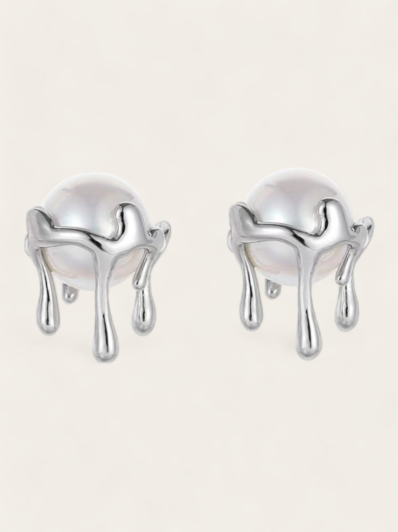 Melted Pearl Studs