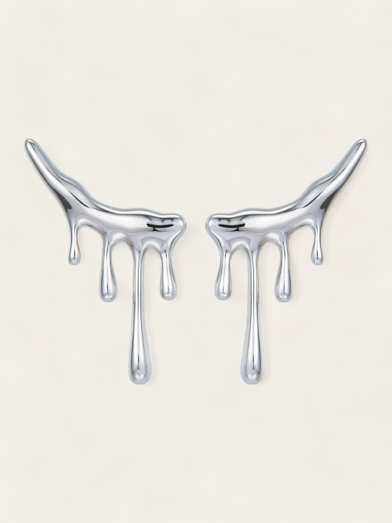 Melted Studs - Silver