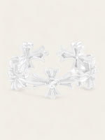 CROSSED OUT RING SET - SILVER