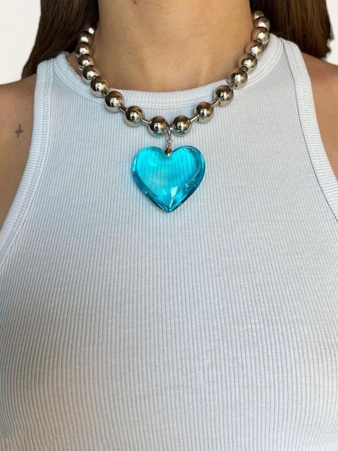 Darling Necklace - Baby Blue