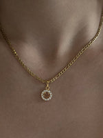Diamond Smiley Necklace - Silver