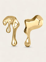 Abstract Lava Studs - Gold