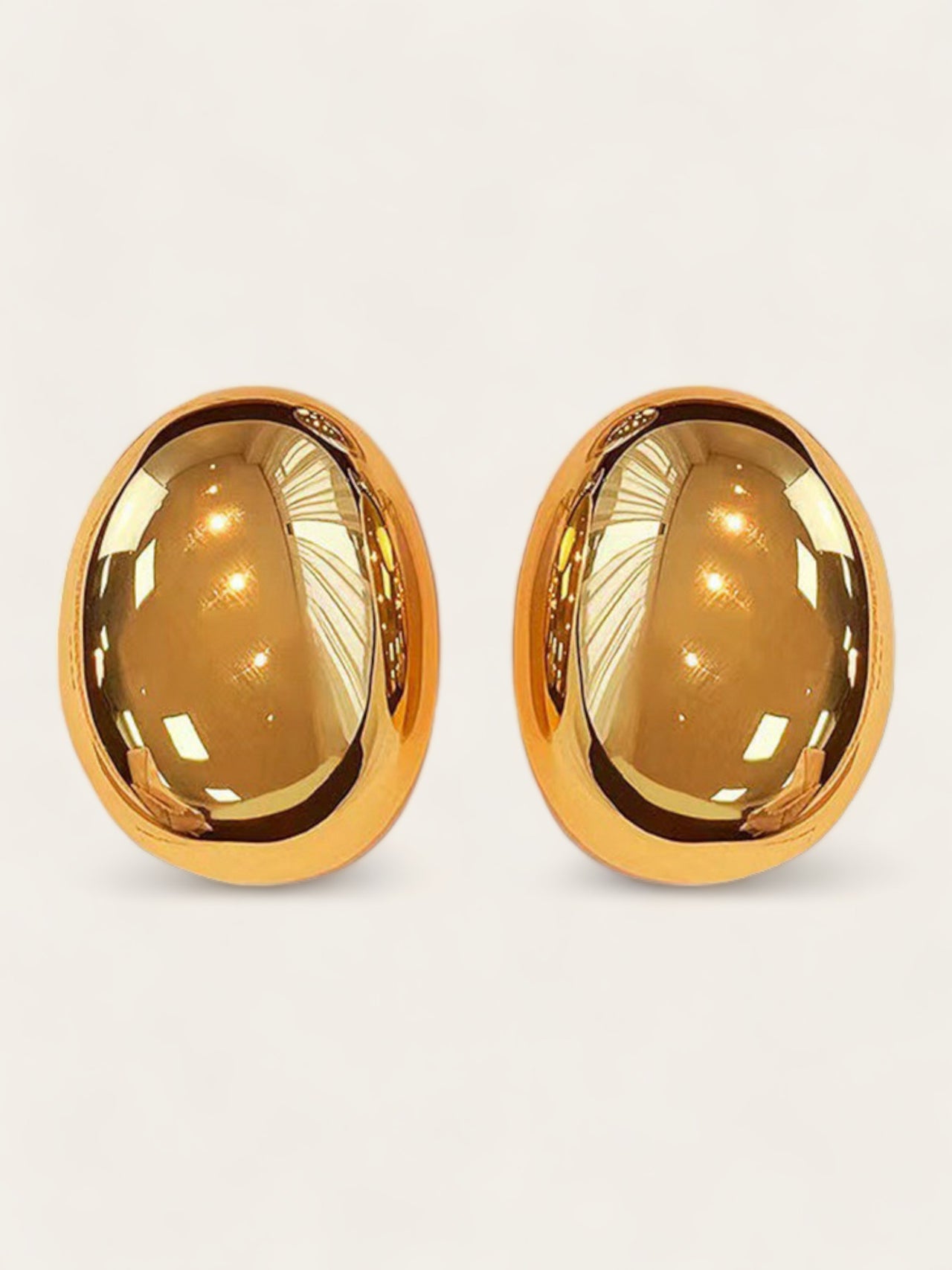Oval Studs - Gold