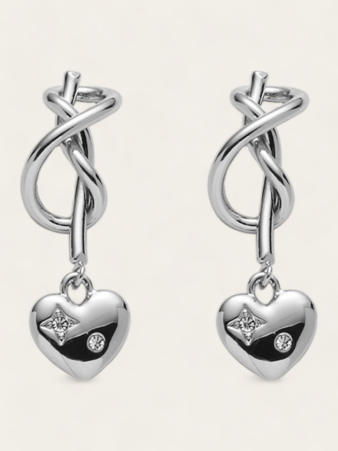 Knotted Earrings - Silver