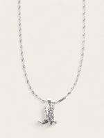 Diamond Cowboy Necklace - Silver