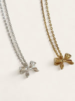 Chunky Bow Necklace - Gold