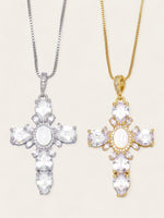 Mary Cross Necklace - Gold