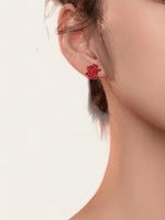 "Get Rich" Red Lucky Earrings
