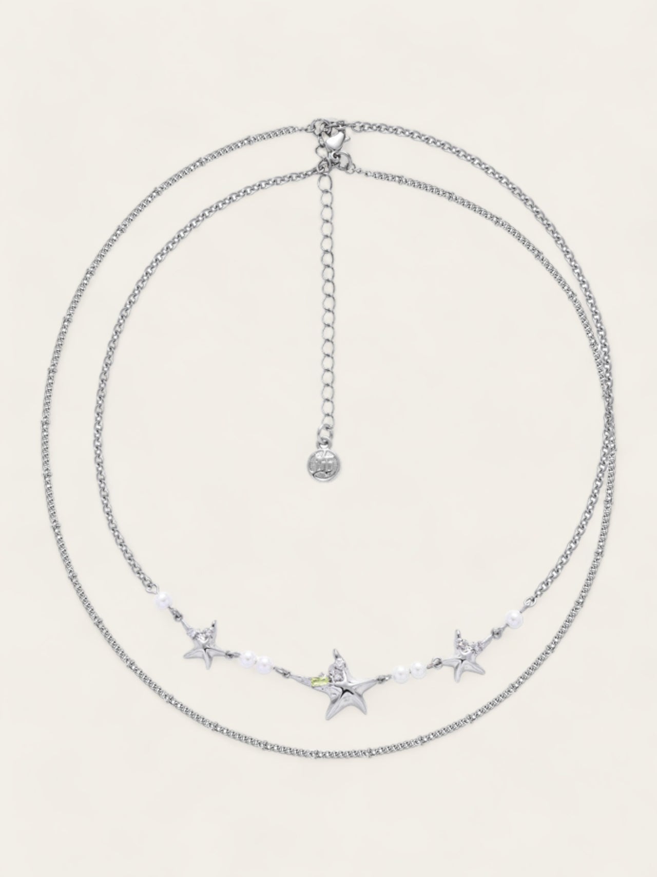 Starfish Pearl Double Necklace