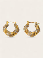 Twisted Diamond Hoops